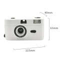 R2-FILM Retro Manual Reusable Film Camera for Children without Film(Black+Red)