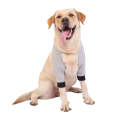 Pet Knee Pads Breathable Dog Elbow Brace Front Leg Brace, Size: XXL(Gray Black)