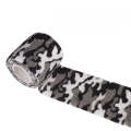 4.5m X 5cm Self-Adhesive Non-Woven Outdoor Camouflage Tape Bandage(Snow Black and White Camouflag...