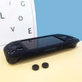 For Steam Deck V V4-1 Pocket Consoles Silicone Non-slip Protective Case with Holder Function(Black)