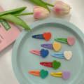 10pcs Colorful Love Children Hair Clip Hair Accessories(White Heart)