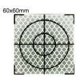 FP001 Diamond Tunnel Mapping Reflective Sticker Monitoring Measurement Point Sticker, Size: 60x60mm