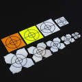 FP001 Diamond Tunnel Mapping Reflective Sticker Monitoring Measurement Point Sticker, Size: 60x60...