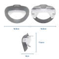 For PICO 4 Headwear Replacement Parts, Head Rest+Head Adjustment Strap+Mask(Light Gray)