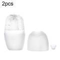 2pcs L-03-01 Face Ice Apparatus Massage Ice Roller Beauty Makeup Silicone Face Ice Tray(Glacier W...