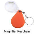 10pcs 10XFold Portable Home Students And Elderly People Hold HD Mini Magnifier Keychain(Orange)