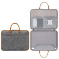 Baona Leather Fully Open Portable Waterproof Computer Bag, Size: 13/13.3 inches(Gray Brown)