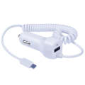 522AL Fast Charging With Cable Car Charging, Output Interface: 8 Pin (White)