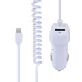 522AL Fast Charging With Cable Car Charging, Output Interface: 8 Pin (White)
