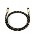 EMK HB/A6.0 SPDIF Interface Digital High-Definition Audio Optical Fiber Cable, Length: 1m(Black W...