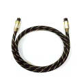 EMK HB/A6.0 SPDIF Interface Digital High-Definition Audio Optical Fiber Cable, Length: 2m(Black W...