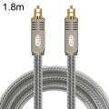 EMK YL/B Audio Digital Optical Fiber Cable Square To Square Audio Connection Cable, Length: 1.8m(...
