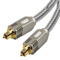 EMK YL/B Audio Digital Optical Fiber Cable Square To Square Audio Connection Cable, Length: 5m(Tr...