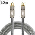 EMK YL/B Audio Digital Optical Fiber Cable Square To Square Audio Connection Cable, Length: 30m(T...