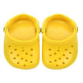 PETS119 2pcs Pet Cave Shoes Dog Slippers Beach Shoes(Yellow)