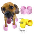PETS119 2pcs Pet Cave Shoes Dog Slippers Beach Shoes(Pink)