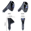 Car Charger Multifunctional Digital Display QC Charging Cigarette Lighter Adapter, Model: AAC Dua...