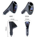 Car Charger Multifunctional Digital Display QC Charging Cigarette Lighter Adapter, Model: CCA Dua...