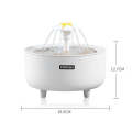 346578 Pets Automatic Circulation Filter Cat Flowing Drinking Fundation, Spec: USB Interface(Flower)