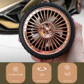 KD195 Electroplating Modification Small Fan Retro Wheel Fan(Gold)