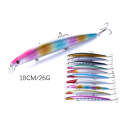 HENGJIA MI101 18cm 26g Long-distance Casting Sea Fishing Fake Lures Minnow Baits, Color: 8