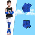 N1033 Child Football Equipment Basketball Sports Protectors, Color: Blue 4 In 1(L)