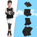N1033 Child Football Equipment Basketball Sports Protectors, Color: Black 8 In 1(S)