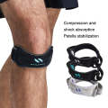 NAILEKESI Sports Knee Brace Running Jump Rope Knee Protector, Size: One Size(White Gray)