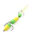 W.P.E PMG-M Foam Hook Soft Worm Bait Three Anchor Hook Fake Lures, Size: M(12)