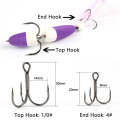 W.P.E PMG-M Foam Hook Soft Worm Bait Three Anchor Hook Fake Lures, Size: M(twenty two)