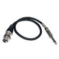 6.35mm Caron Female To XLR 2pin Balance Microphone Audio Cable Mixer Line, Size: 2m