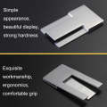 2pcs Stainless Steel Cigar Holder Portable Folding Cigarette Holder(Silver)