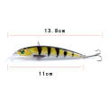 LB106 11cm/11.5g Lure Painted Bionic Fishing Bait Plastic Hard Bait, Color: 13