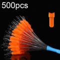 5sets/500pcs Space Bean Positioning Rod Slightly Bean Fishing Gear Supplies, Size: S(Orange T-sha...