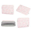 G4-01  11 Inch Laptop Liner Bag PU Leather Printing Waterproof Protective Cover(Light Pink)