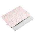 G4-01  12 Inch Laptop Liner Bag PU Leather Printing Waterproof Protective Cover(Light Pink)