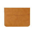 A20 Laptop Bag Magnetic Suction Slim Tablet Case Inner Bag, Size: 13.3/14 inch(Yellow Brown)