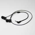 For Meta Quest 2 VR Glasses Ear-in Headset 3.5 Elbow Aluminum Earphones(Black)