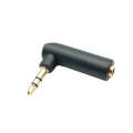 3.5mm Elbow Male to Female Dual Channel Headphone Audio Adapter(Gold Plated)