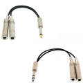 6.35mm Male To 2 Female Dual Channel Noise Reduction Shielded Bass Electric Guitar Cable Musical ...