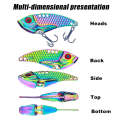 HENGJIA Metal VIB Micro-Bait Sequin Full Swimming Layer Fake Bait, Specification: 7g(With Fish Sc...