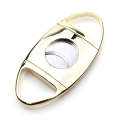 Portable Metal Thickened Cigar Cutter Stainless Steel Tobacco Knife(Gold)