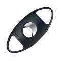 Portable Metal Thickened Cigar Cutter Stainless Steel Tobacco Knife(Black)