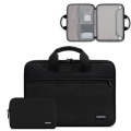 Baona BN-I003 Oxford Cloth Full Open Portable Waterproof Laptop Bag, Size: 11/12 inches(Black+Pow...