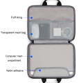 Baona BN-I003 Oxford Cloth Full Open Portable Waterproof Laptop Bag, Size: 13/13.3 inches(Black+P...
