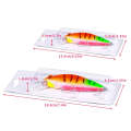 HENGJIA Long-distance Casting Sinking Minnow False Bait, Size: 9.5cm 15g(Green Yellow Stripe)