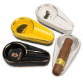 Cigar Ceramic Ashtray Large-diameter Smoke Groove Smoking Accessories(Black)