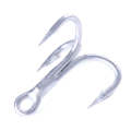 HENGJIA FH061 10pcs Three-jaw Treble Blood Groove Hooks, Specification: 1