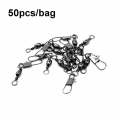 HENGJIA SS007 50pcs/bag B-pin Connector 8 Shape Swivel Loop Accessories, Specification: 3+4B (49mm)