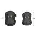 4pcs/set  Sports Knee and Elbow Pads Outdoor Sport Safety Gear Drop(Black)